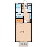 名鉄三河線/北新川駅 徒歩7分 1階 築21年 1Kの間取り