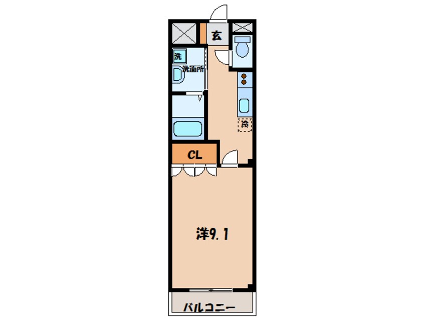 間取図 名鉄西尾線/米津駅 徒歩10分 2階 築14年