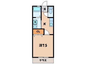 間取図 東海道本線/相見駅 徒歩27分 2階 築15年