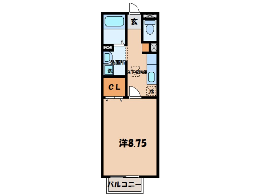 間取図 名鉄西尾線/桜町前駅 徒歩8分 2階 築17年