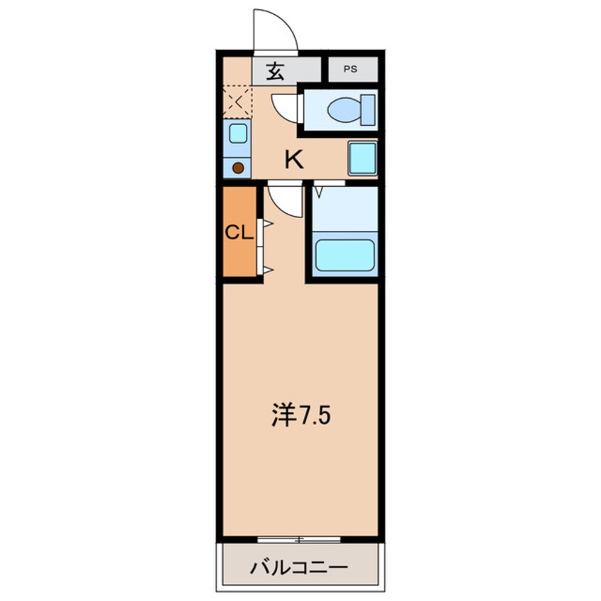 間取図 名鉄西尾線/桜町前駅 徒歩11分 1階 築17年