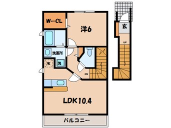 間取図 名鉄三河線/北新川駅 徒歩5分 2階 築13年