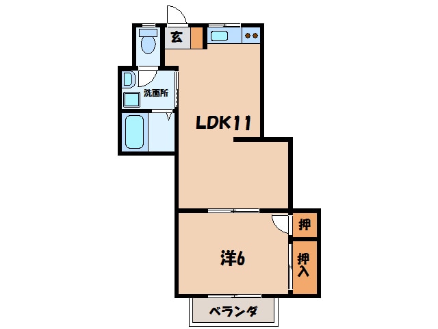間取り図 東海道本線/幸田駅 徒歩21分 2階 築29年