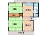 名鉄西尾線/西尾駅 徒歩13分 1階 築44年 3DKの間取り