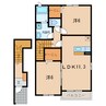 東海道本線/相見駅 徒歩11分 2階 築14年 2LDKの間取り