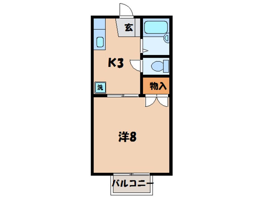 間取図 名鉄バス（岡崎市）/井ノ上 徒歩4分 2階 築31年