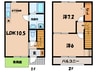 名鉄西尾線/吉良吉田駅 徒歩36分 1-2階 築14年 2LDKの間取り