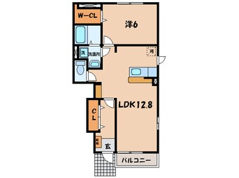 間取図 名鉄西尾線/米津駅 徒歩4分 1階 築14年