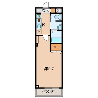 間取図 名鉄西尾線/西尾駅 徒歩15分 3階 築17年