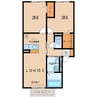 名鉄西尾線/西尾口駅 徒歩5分 1階 築14年 2LDKの間取り