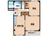 名鉄三河線/吉浜駅 徒歩25分 1階 築23年 2DKの間取り