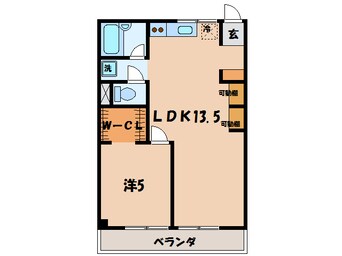 間取図 東海道本線/三ケ根駅 徒歩12分 2階 築34年