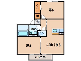 間取図 名鉄西尾線/西尾駅 徒歩23分 2階 築11年