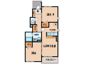 間取図 名鉄西尾線/西尾駅 徒歩14分 1階 築13年