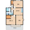 名鉄西尾線/上横須賀駅 徒歩10分 1階 築30年 3DKの間取り