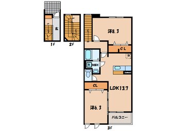 間取図 プリムローズＫ