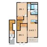 名鉄三河線/北新川駅 徒歩16分 2階 築12年 2DKの間取り
