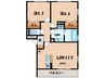 名鉄三河線/碧南駅 バス:15分:停歩4分 2階 築12年 2LDKの間取り