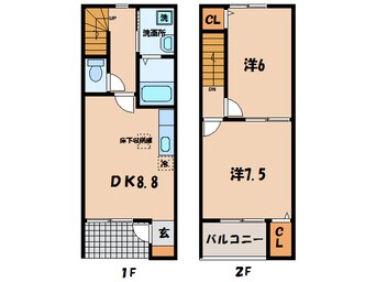 間取図 東海道本線/相見駅 徒歩10分 1-2階 築10年