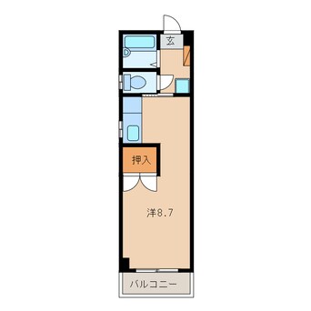 間取図 名鉄西尾線/西尾駅 徒歩8分 3階 築32年