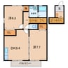 名鉄三河線/三河高浜駅 徒歩14分 2階 築19年 2DKの間取り