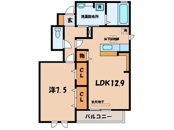 間取図 東海道本線/岡崎駅 バス13分中島下車:停歩6分 1階 築10年