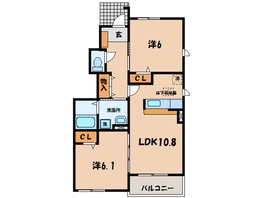 間取図 カーサ　ヴィオラ