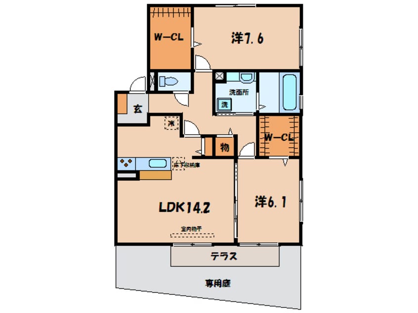 間取図 名鉄三河線/碧南中央駅 バス30分上町下車:停歩1分 1階 築11年