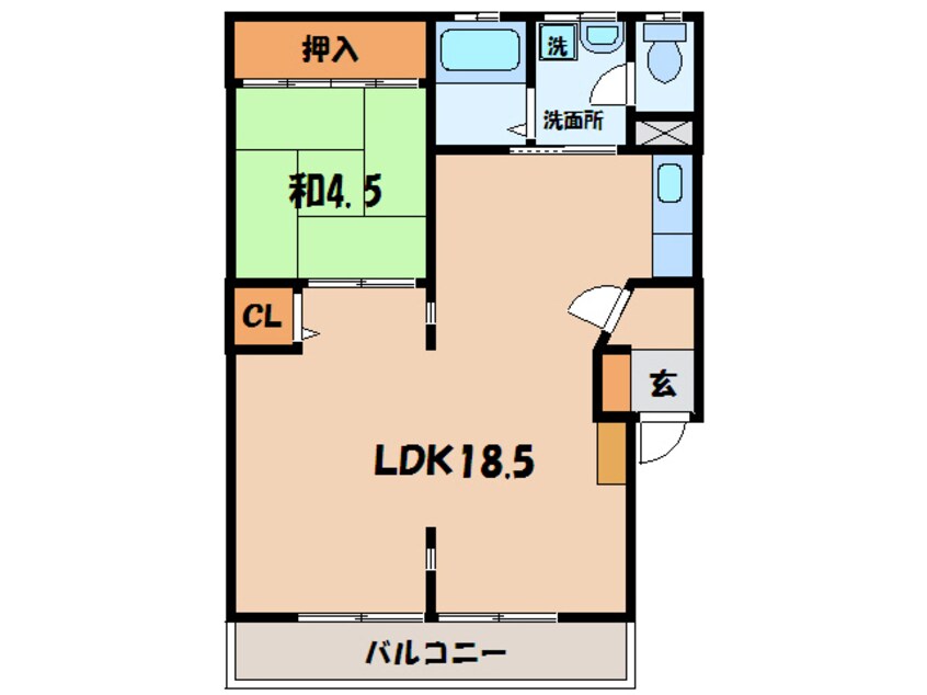 間取図 名鉄西尾線/西尾駅 徒歩10分 1階 築33年