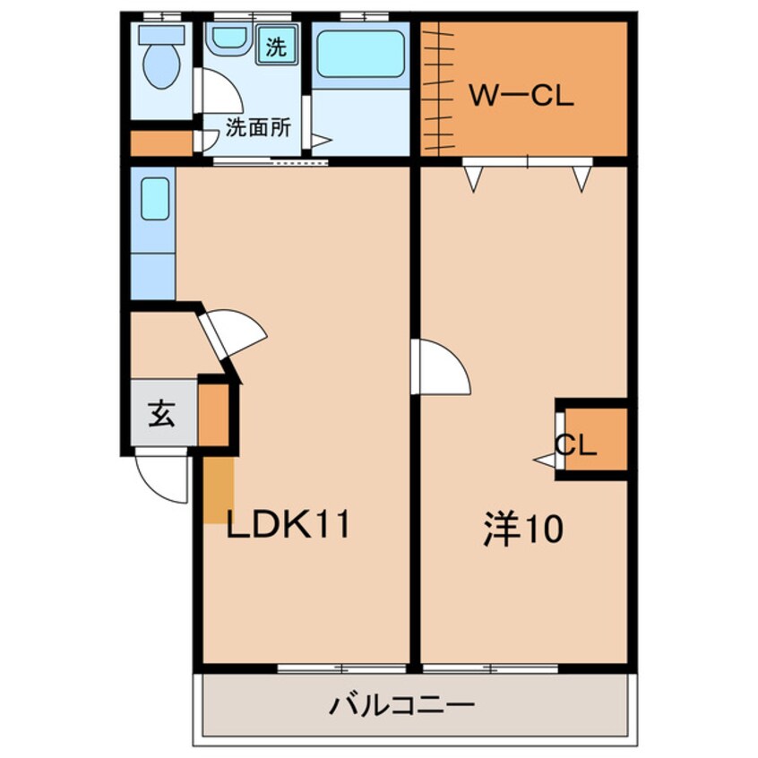 間取図 名鉄西尾線/西尾駅 徒歩10分 2階 築33年