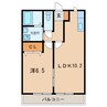名鉄西尾線/桜町前駅 徒歩38分 2階 築20年 1LDKの間取り