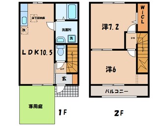 間取図 名鉄三河線/碧南駅 徒歩19分 1-2階 築10年