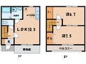 メゾネット　リアンの間取図
