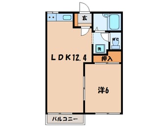 間取図 東海道本線/幸田駅 徒歩20分 1階 築34年