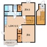 名鉄三河線/北新川駅 徒歩21分 2階 築25年 2LDKの間取り
