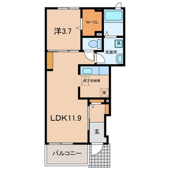間取図 名鉄三河線/北新川駅 車移動　10分4.2km 1階 築10年