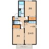 東海道本線/岡崎駅 バス:17分:停歩4分 1階 築22年 2DKの間取り