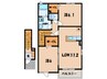 名鉄西尾線/西尾駅 バス:12分:停歩9分 2階 築10年 2LDKの間取り
