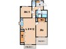 名鉄バス(西尾市)/田貫 徒歩1分 3階 築38年 2LDKの間取り