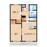名鉄西尾線/西尾駅 徒歩11分 1階 築15年 2LDKの間取り
