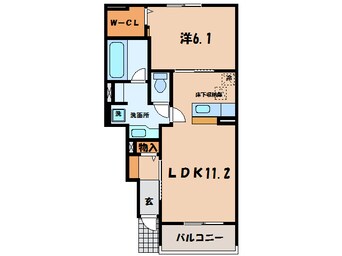 間取図 名鉄西尾線/西尾駅 バス20分平坂北町下車:停歩5分 1階 築10年