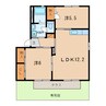 名鉄西尾線/桜町前駅 徒歩11分 1階 築26年 2LDKの間取り