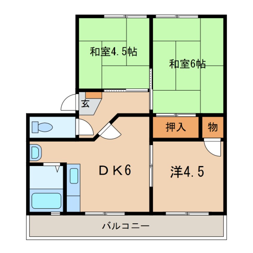 間取図 名鉄三河線/碧南中央駅 徒歩10分 1階 築42年