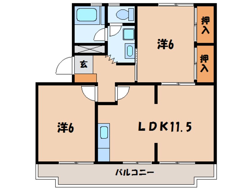 間取図 名鉄三河線/碧南駅 徒歩14分 1階 築41年