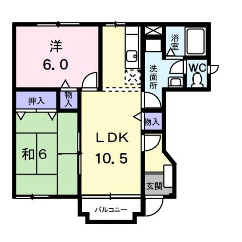 間取図 名鉄西尾線/桜町前駅 徒歩7分 1階 築23年