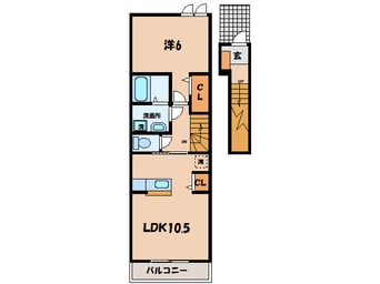 間取図 名鉄西尾線/西尾駅 徒歩15分 2階 築9年