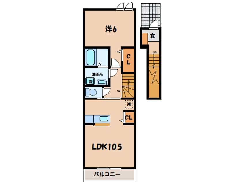 間取図 名鉄西尾線/西尾駅 徒歩15分 2階 築9年