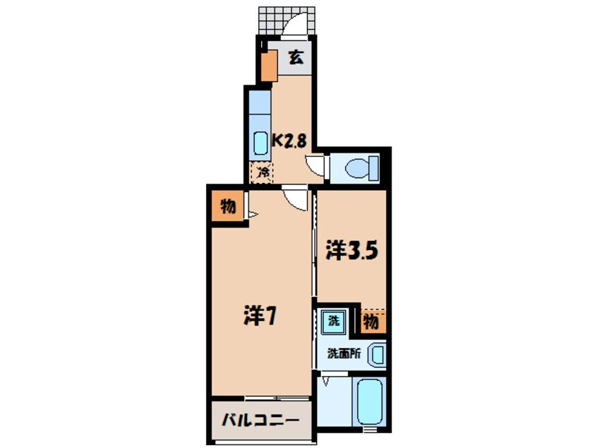 間取図 名鉄三河線/新川町駅 徒歩9分 1階 築8年