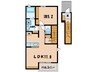 名鉄西尾線/西尾駅 バス:22分:停歩9分 2階 築9年 1LDKの間取り