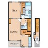 くるくるバス（碧南市）/岬町 徒歩9分 2階 築9年 1LDKの間取り